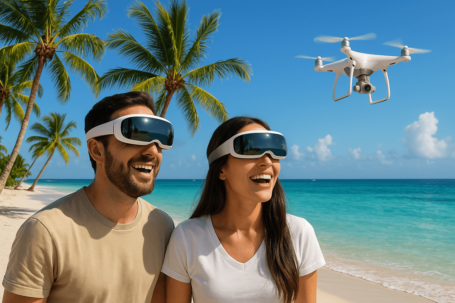 Dominican Republic technology tourism background